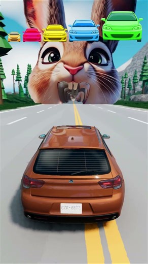 CARS VS SPIDERMAN AND GUMMY BEAR IN BeamNG.Drive #shorts #beamng #hilarious