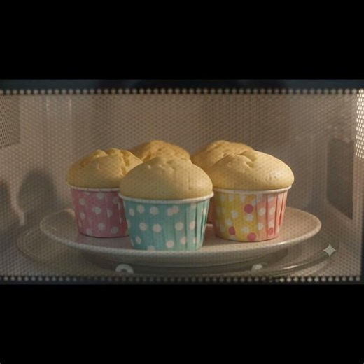 レンジで3分！ホットケーキミックスでふわふわカップケーキ🧁✨