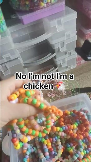 I'm a chicken #mlp #mylittlepony #cute #funny #bracelet #diy #kandikid #beads #art #handmade #kandi