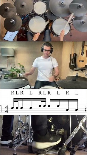 Simple Herta Fill #drumlessons #drums #bateria #drumrudiments