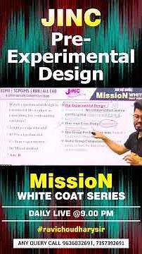 Pre Experimental design Fun&LearnBy Ravi Sir. #shorts #youtubeshorts #viral #shortvideo #short #yt