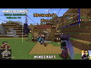 Just Create SMP mod pack & Minecolonies Shire Additions, Mechanics Hut, Combat Academy Ep 40.