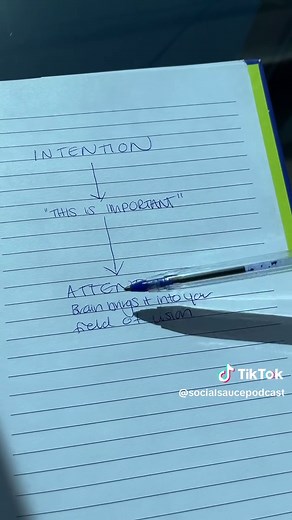 ‏Why we set intentions. x