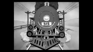 CIRCA 1939 - In this animated film, Porky Pig operates a train much clunkier than its contemporaries.