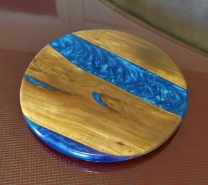 Epoxy Kunst Arbeitsplatte Lazy Susan. 33 cm Durchmesser - Etsy.de