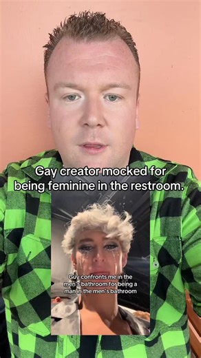 I am sorry but just because a man is feminine doesn’t mean he should be harassed for using the men’s RESTROOM. We need to be better! Liberals judge and attack people we don’t!!! #bathroom #gaysfortrump #conservative #lgbt #fyp | Jake Ryan