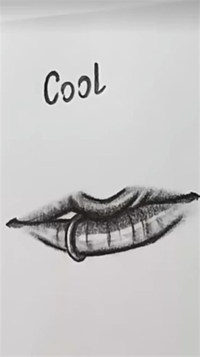 #art Easy Lips drawing Tutorial✏️#drawing #howtodraw #sketching #lips #artist #shortsviral #fypジ