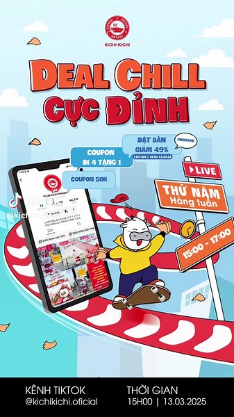 Ưu đãi Giảm 49% từ Kichi-Kichi Livestream