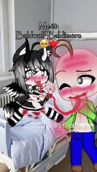 Omg! Its so cute! My little Baldwolf❤️I can't believe we are parents 🥺 #gachalife #baldisbasics #pregnant #fyp #baldi