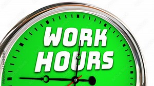 Work Hours Clock Time Spent Job Overworked Stress Career Schedule 3d Animation