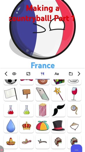 Making a countryball Part 1 #France