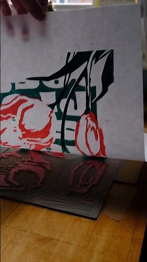 Linocut Press Ritualis Press - 3 colors print with A3 portable press