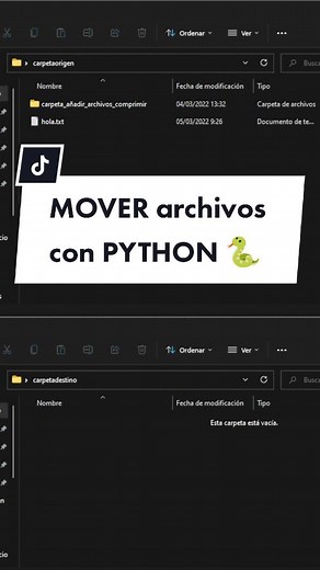 Programa en Python para Mover Archivos con shutil