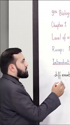 Class 9 - Biology - Chapter 1 - Lecture 7 - Level of Organizations (1) - Allied Schools