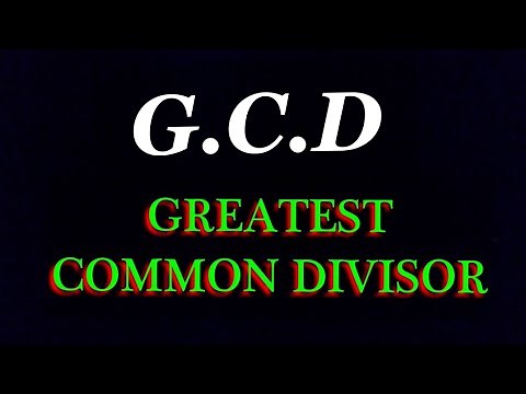 Greatest common devisor(GCD) in tamil