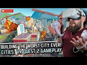 Building the WORST city in Cities VR (A VR City Builder for Quest 2) // Quest 2 Gameplay