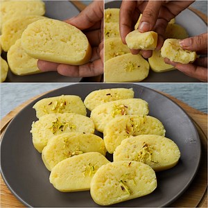 Milk & Suji Roll Sweet Recipe | Easy Suji & Milk Dessert | Suji Milk Barfi | Homemade Suji Sweets | N'Oven - Cake & Cookies