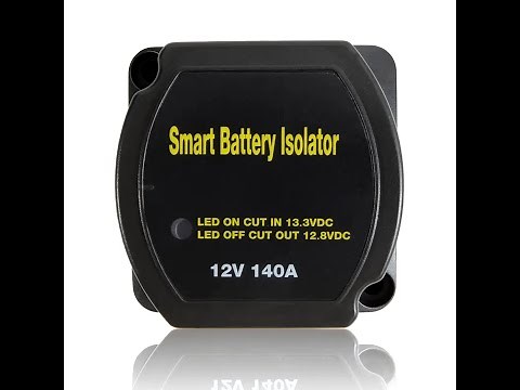 Dual Battery Isolator 12V 140A Battery Voltage Sensitive Relay VSR for Off-road Vehicles