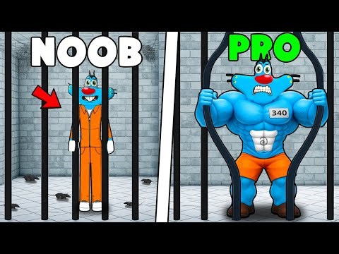 Roblox Train Noob To Pro Escape The Prison ft.Oggy