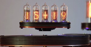 Levitating nixie clock is perfect for those with a floating schedule