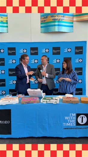 When Pizza Week is so big it brings the Governor to the table … Gov. Andy Beshear joined OT’s John Kirkpatrick and Pizza Queen Christy Chaney to taste-test a couple pies and see firsthand what all the excitement is about!! | Owensboro Times