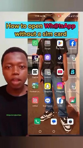 115K views · 920 reactions | How to create a Wh@tsApp account without a SIM card for the first time. | Juniormj | Facebook