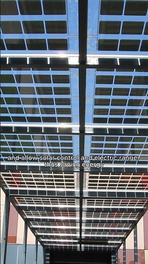 How to use photovoltaic glass in buildings #bipv #solarglass