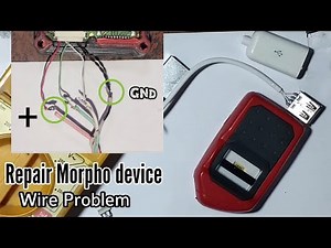 Repair morpho device / morpho biometric device wire solution