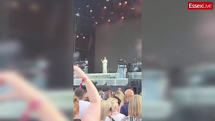 Jess Glynne's emotional moment as she wipes her eyes during Chelmsford concert