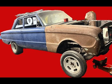 1963 falcon gasser build rear frame rail repair and leaf spring relocation