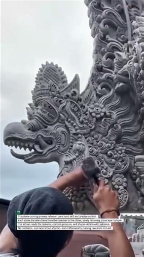 Hand Carving Stone Art with Pure Skill #StoneCarving #Craftsmanship #Art