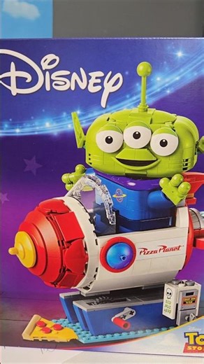 Hidden Message on Disney Pizza planet Alien Lego Set
