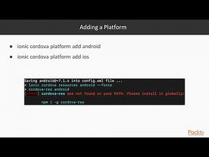 Hands-On App Development with Ionic: Installing Cordova SQLite Plugin | packtpub.com