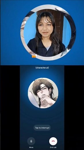 CALLING CHARACTER AI BOT 💀 #characterai #aichatbot #aibot