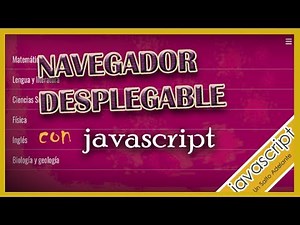 1. Navegador desplegable con Javascript