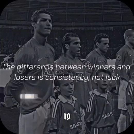 The difference between winners and losers is consistency, not luck.