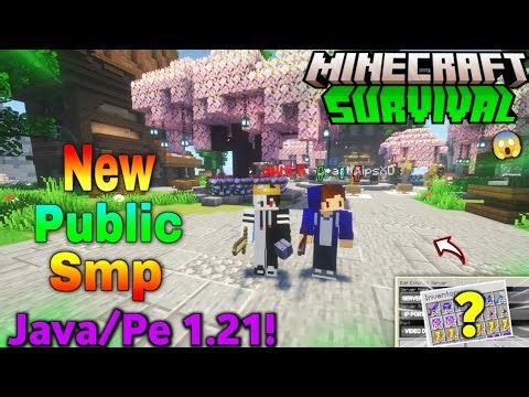 Best Free Public SURVIVAL SMP Minecraft 2026 🔥 | 24/7 Online | Java + PE 1.21 | Anyone Can Join 😱