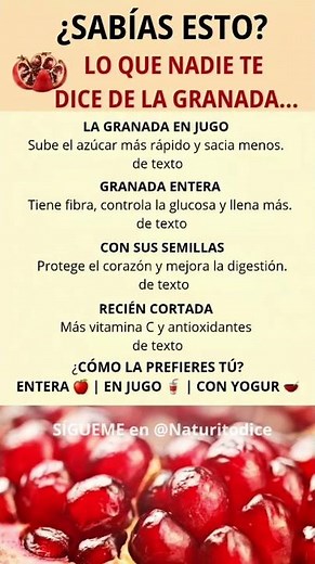 🍎 ESTÁS COMIENDO MAL LA GRANADA 😱 Y NO LO SABÍAS #saludnatural #naturitodice