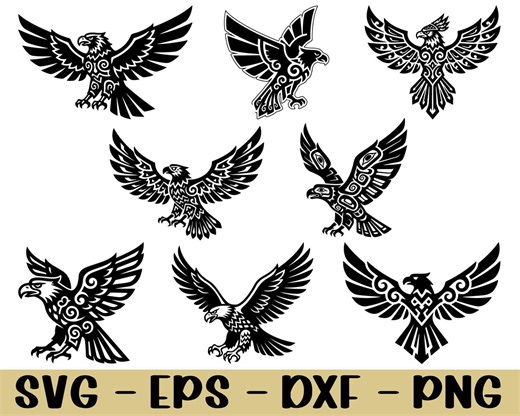 Tribal Eagle Svg, Dxf, Png - Etsy