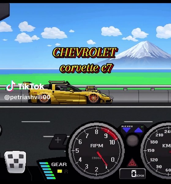 Chevrolet Corvette C7: Unleash Pixel Car Racing