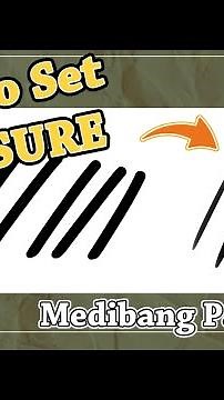 【Medibang Paint】How to apply Pen Pressure 【Tutorial】