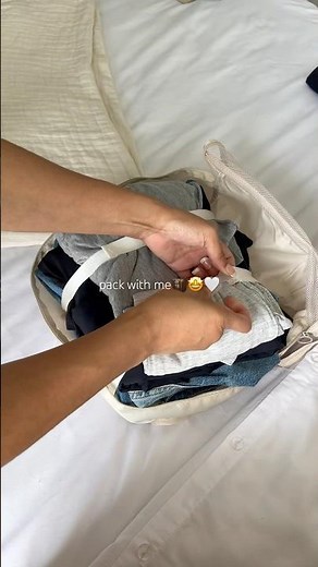 Satisfying Pack With Me for a Trip | ASMR Travel Vibes #shorts