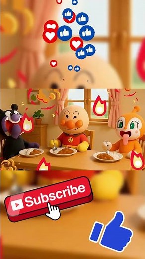 【カレーライスのうた】アンパンマン カレーのうた 手遊び歌 赤ちゃん喜ぶ こどものうた 知育 歌 童謡 ＃面包超人 ＃Anpanman ＃호빵맨 ＃أنبانمان
