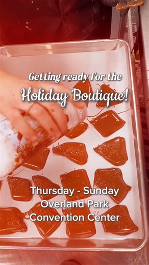 Getting ready for the Holiday Boutique this Thursday-Sunday! Come see us and grab some sweet treats and Christmas gifts! Overland Park Convention Center Holiday Boutique Thursday & Friday: 10-9 Saturday: 9-7 Sunday: 10-5 #christmasgiftideas #holidayboutique #sweettooth | CST Sweets