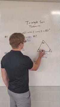 TRIANGLE SUM THEOREM: Everything you need to know! #geometry #highschoolmath #maths #pokemon
