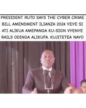 Ruto says cyber security amendments was there uhuru time