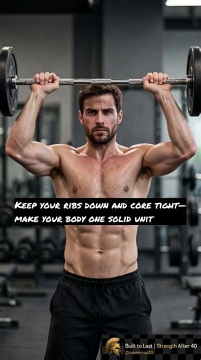 Barbell Overhead Press: Build Powerful Shoulders #overheadpress #shoulderworkout #strengthtraining