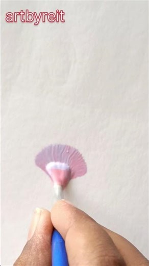 easy flower #artbyreit#onestrokepainting