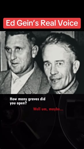 The Strangest on Instagram: "Ed Gein’s Real Voice taken from his police interrogation interview recordings and restored for the Psycho: The Lost Tapes documentary #horror #movies #fyp #netflix #truecrime #trending #creepy #crime #police #serial #killer #television"