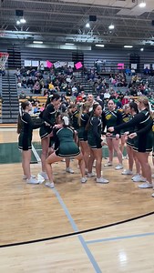Bobcat Cheer had some high flying stunts for the crowd on Tuesday night. | Basehor-Linwood High School